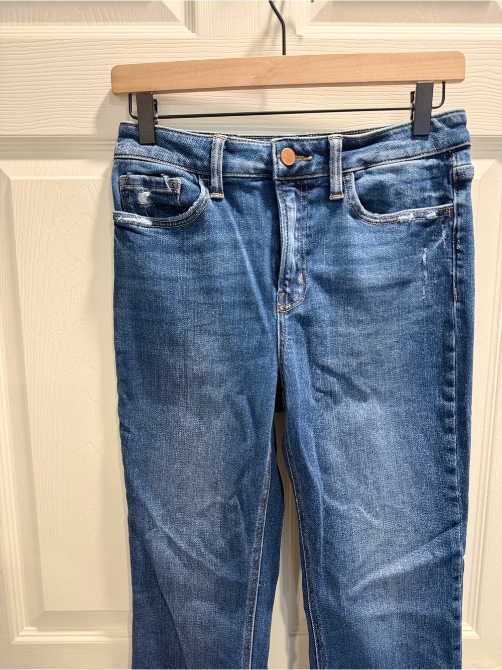 Flying Monkey Ingenuity High Rise Crop Flare Jeans 27 - Picture 3 of 12